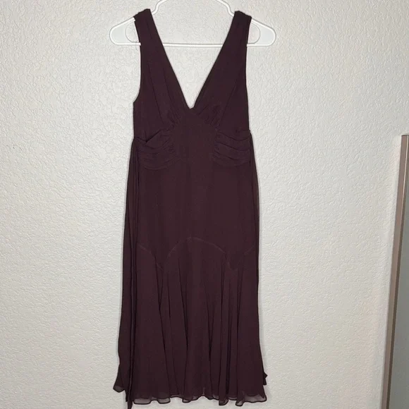 Ted Baker Silk Midi Dress Small Wedding Formal Party Jewel Tone Romantic - Picture 3 of 9